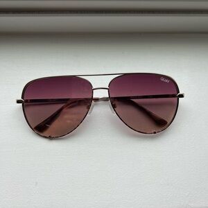 QUAY High Key Aviator Sunglasses